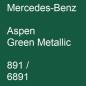 Preview: Mercedes-Benz, Aspen Green Metallic, 891 / 6891.